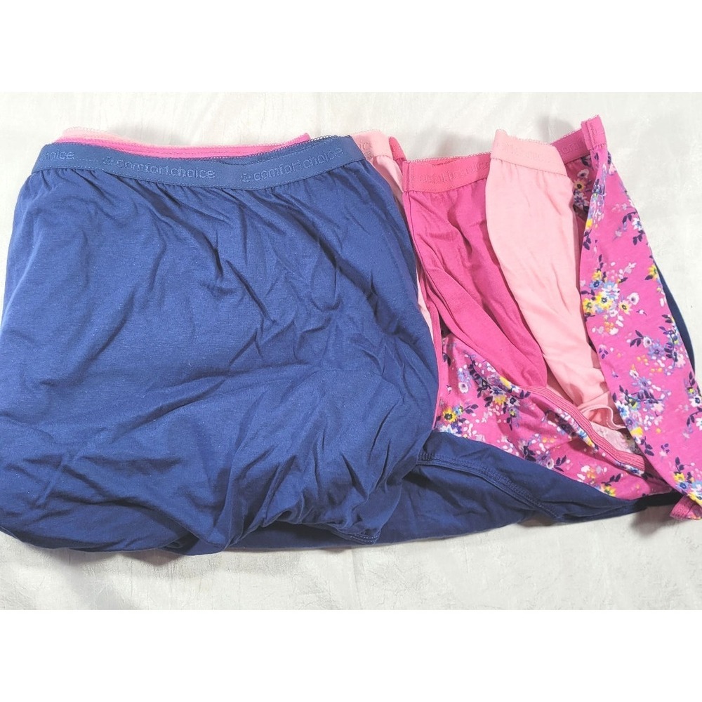 4 Comfort Choice Women's Tag-free Full Coverage Cotton Briefs - Size 16 - NWOT